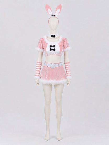 Rabbit Costume: Top, Skirt, Ears, and Collar Costumes detail