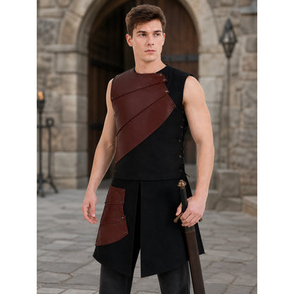 Sleeveless Dress with Asymmetrical Overlays lifestyle view