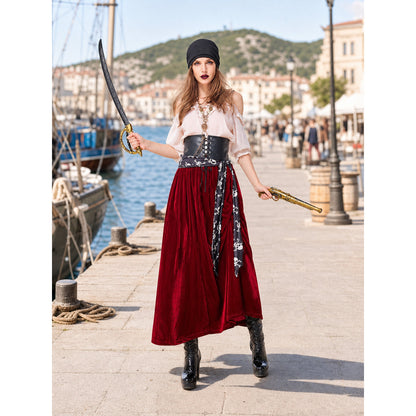 Pirate Halloween Costume with Accessories lifestyle view