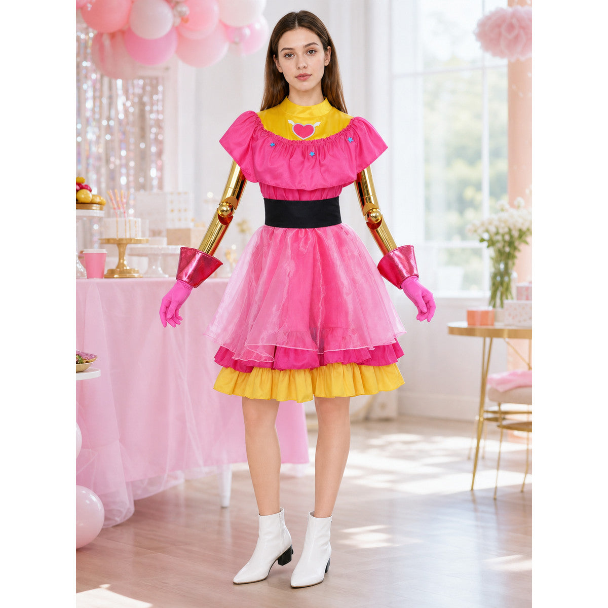 Ai Hoshino Cosplay Costume with Dress and Accessories
