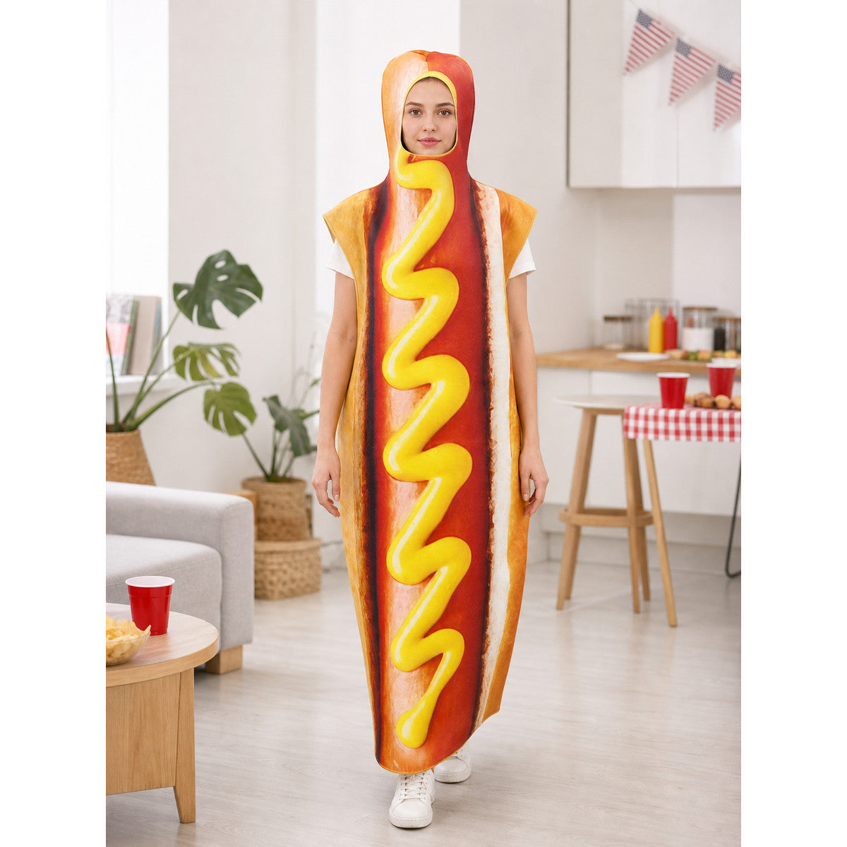 Hot Dog Costume for Parties and Halloween lifestyle view
