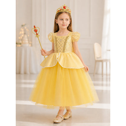 Princess Costume with Crown and Magic Wand lifestyle view