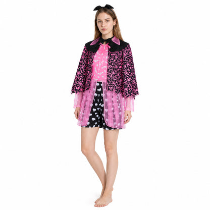 Monster High Cosplay Costume with Cape and Bow Costume Capes detail
