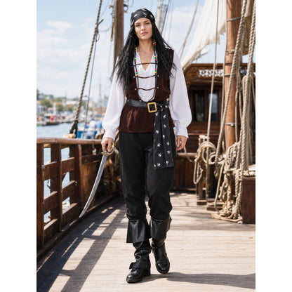 Adult Pirate Carnival Costume lifestyle view