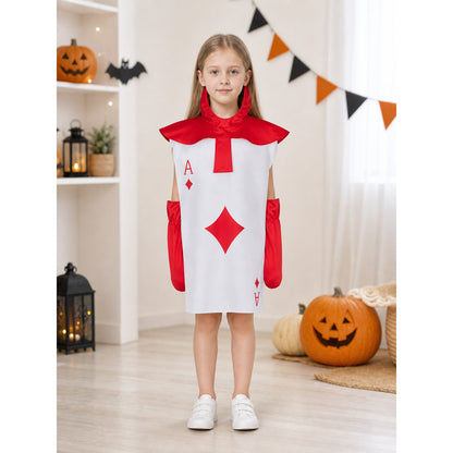Alice Card-Themed Costume: Cosplay Jumpsuit