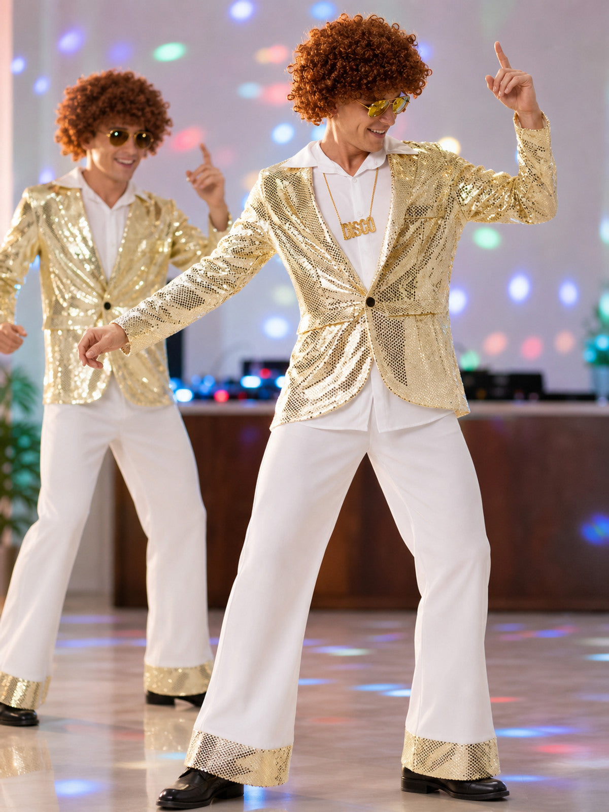 Retro 80s Disco Costume with Jacket and Pants for the Stage