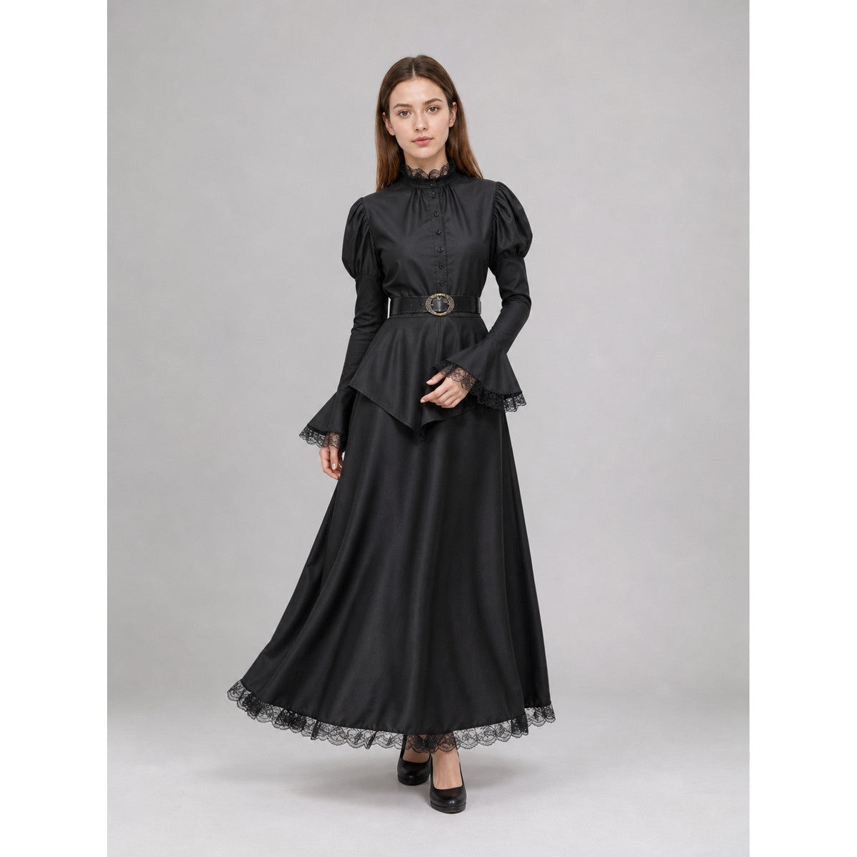 Halloween Costume: Dress, Hat, and Belt
