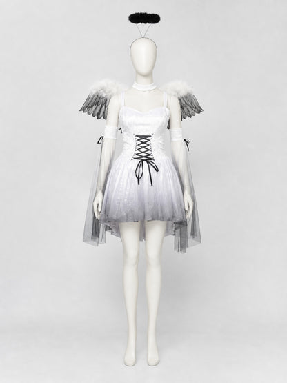 Black Angel Stage Costume for Cosplay