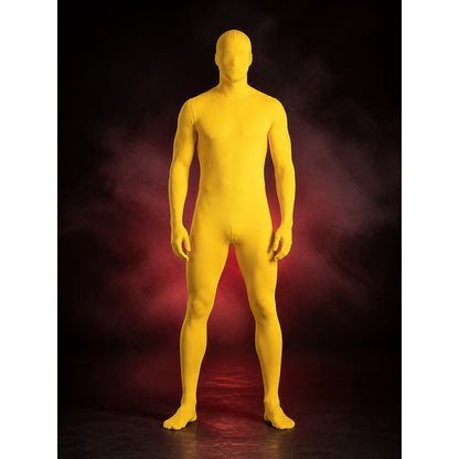 Adult Unisex Yellow Invisible Man Bodysuit Costume Ninja Halloween Outfit main product view