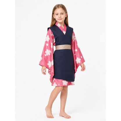 Anime Cosplay Costume with Floral Pattern and Wide Sleeves Costumes detail