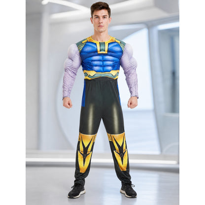 Thanos-Style Superhero Costume for Cosplay lifestyle view