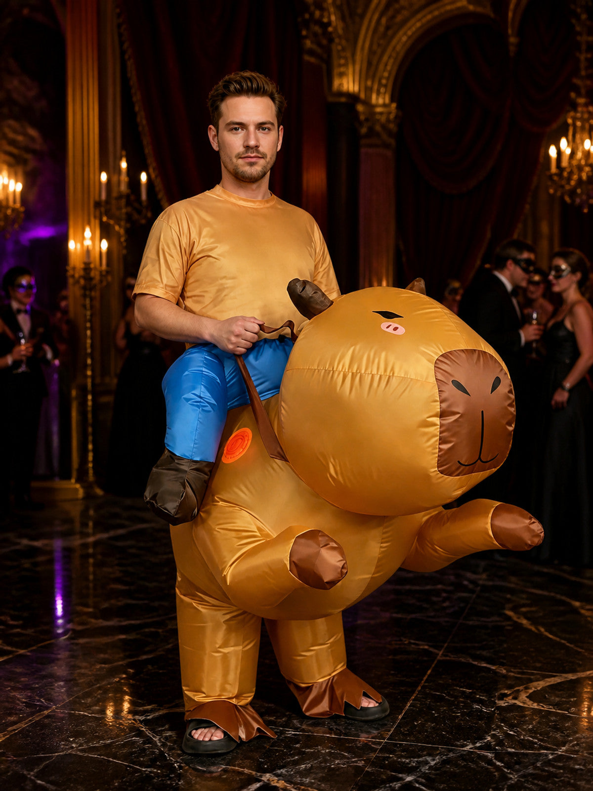 Unisex Inflatable Animal Costume, Funny Halloween Christmas Party Performance