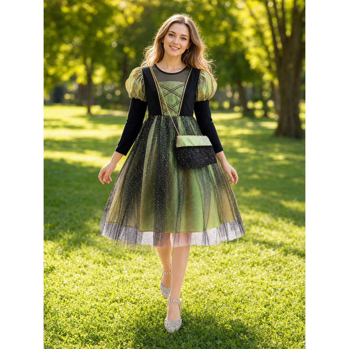 Kids' Halloween Costume Dress, Pumpkin Look lifestyle view