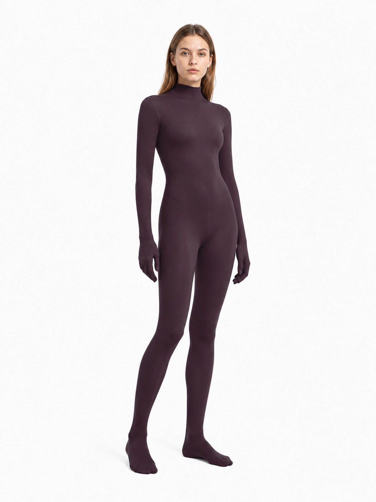 Form-Fitting Jumpsuit with Covered Hands and Feet product detail