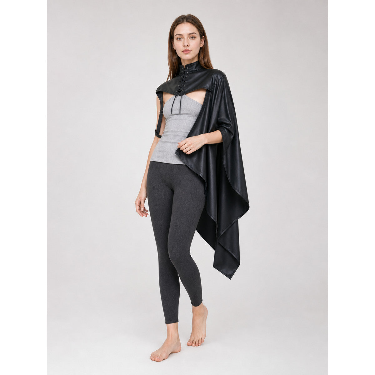 Medieval Hoodless Cloak in Gothic Style lifestyle