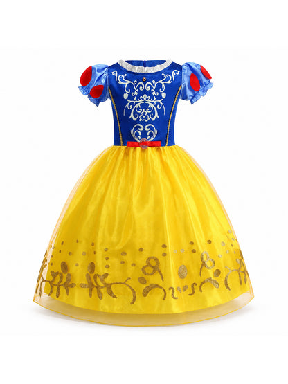 2026 Girl Princess Dress Costume Princess Cosplay Halloween Carnival Party