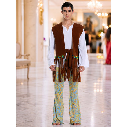 Retro Stage Costume with Vest and Pants