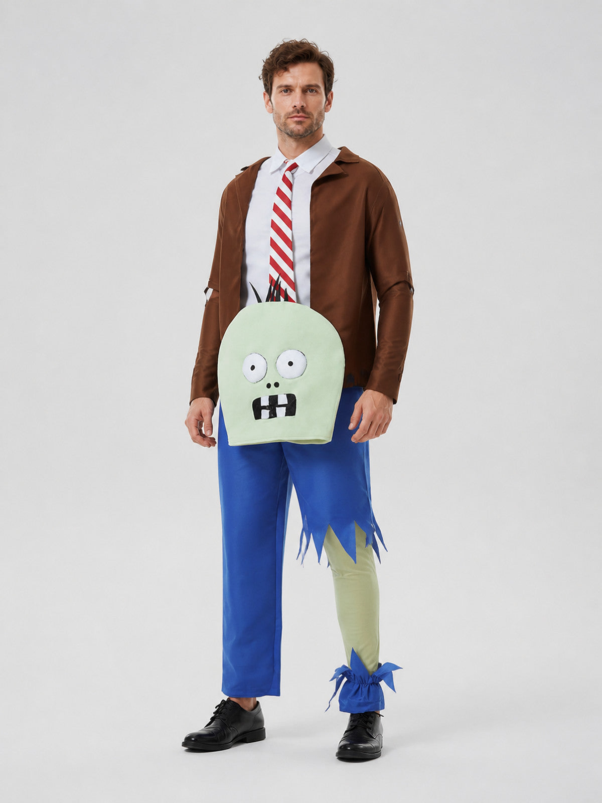 Plants vs. Zombies Zombie Costume with Headpiece Costume Headwear detail