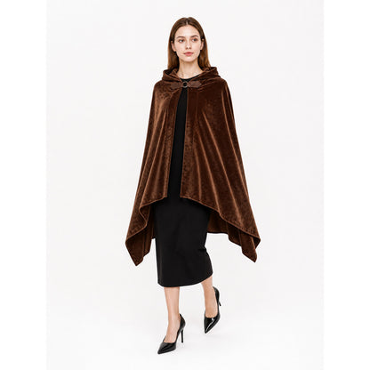 Brown Carnival Cloak with Hood