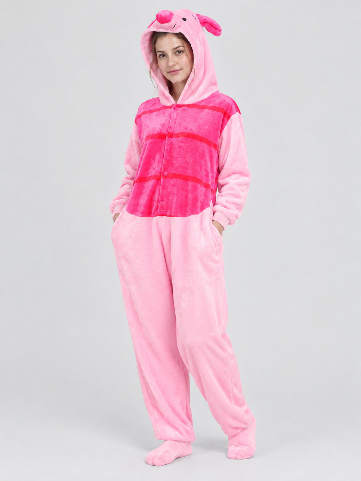Pink Pig Kigurumi Pajama with Hood
