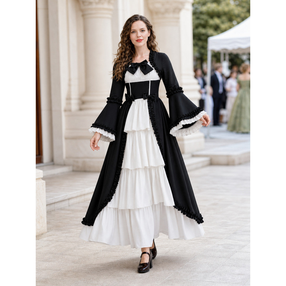 Victorian-Style Gothic Costume Dress lifestyle