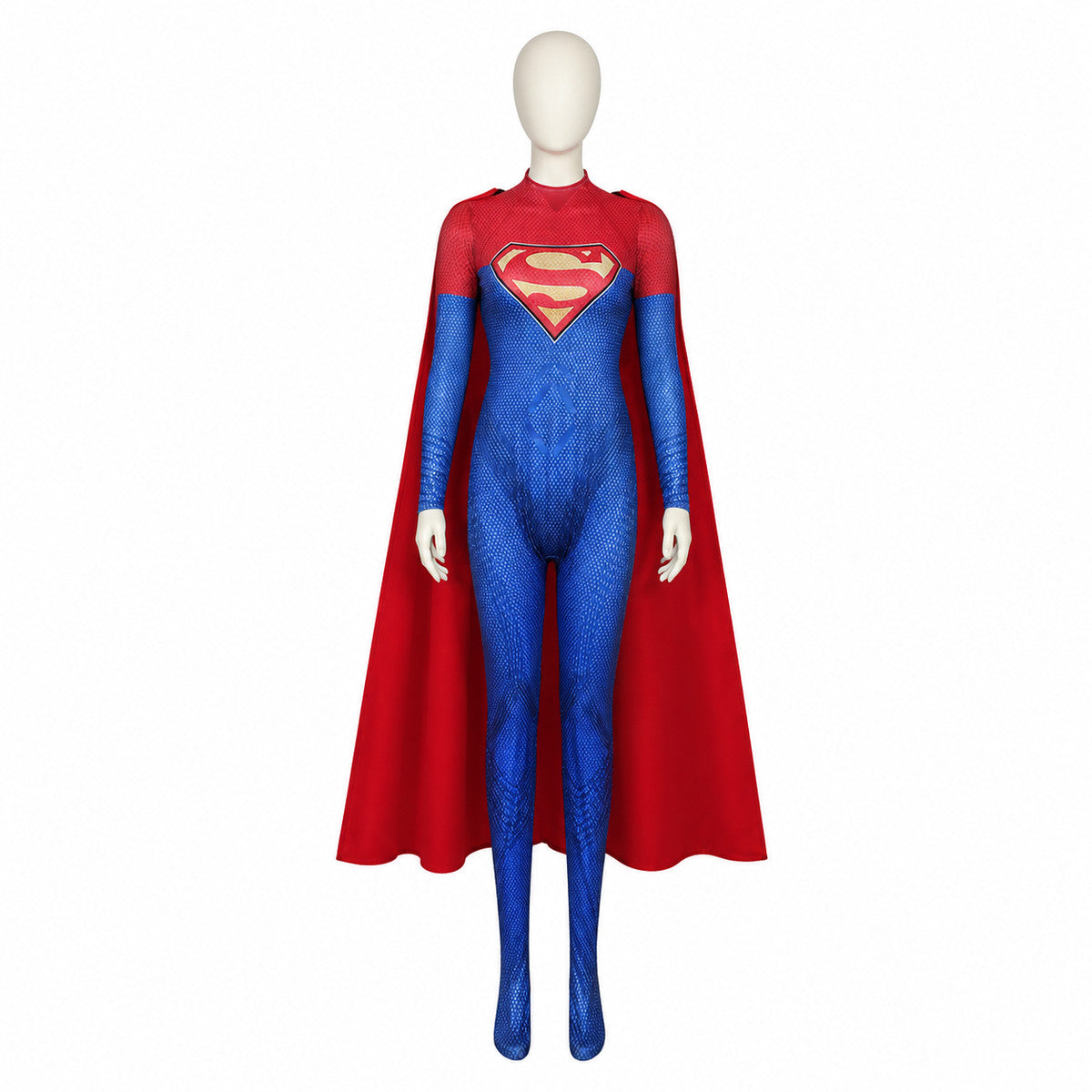 Cosplay Jumpsuit with Cape and Chest Emblem Costume Capes detail