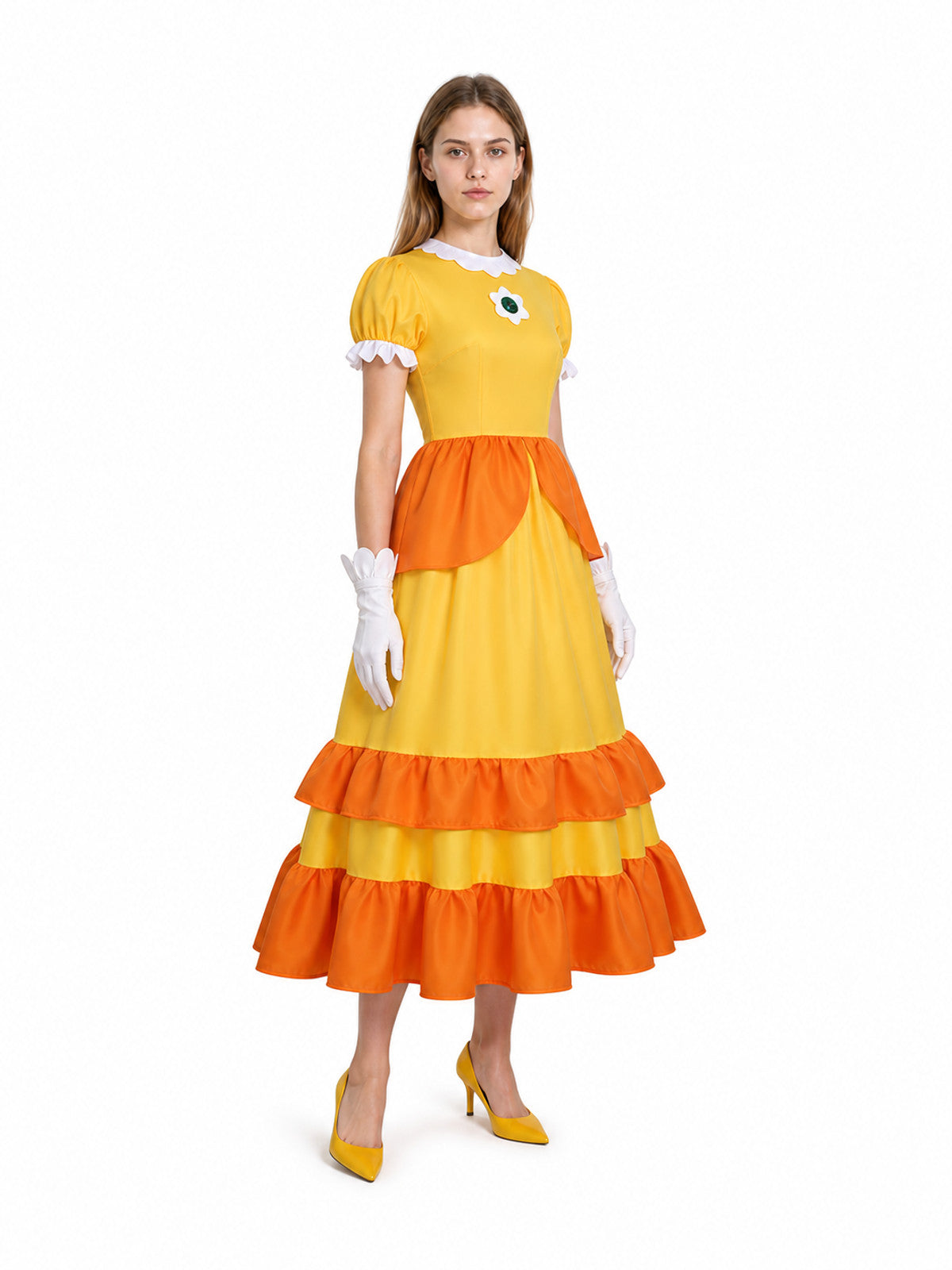 Daisy Stage Costume with Long Dress and Gloves Costume Dresses detail