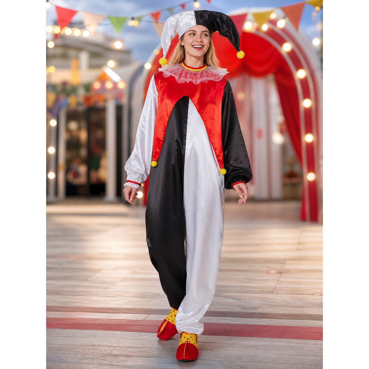 Clown Costume with Hat and Collar lifestyle