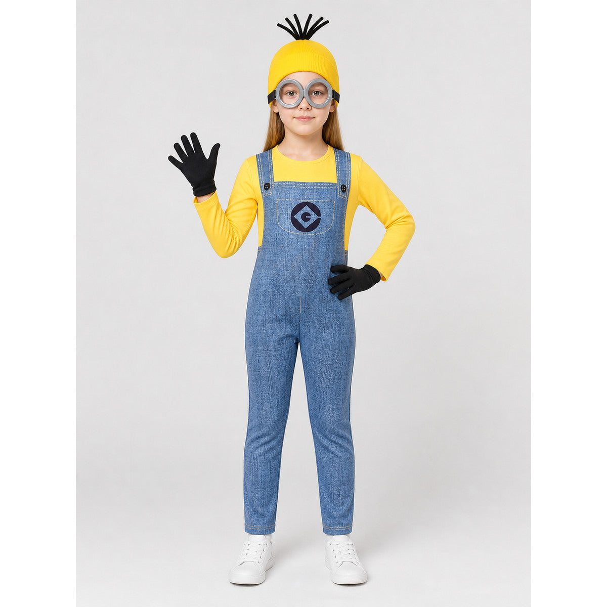 Minion Costume with Goggles, Yellow and Blue 2026 Costumes detail