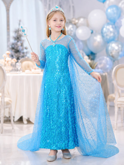 Sequined Costume Dress with a Train lifestyle view