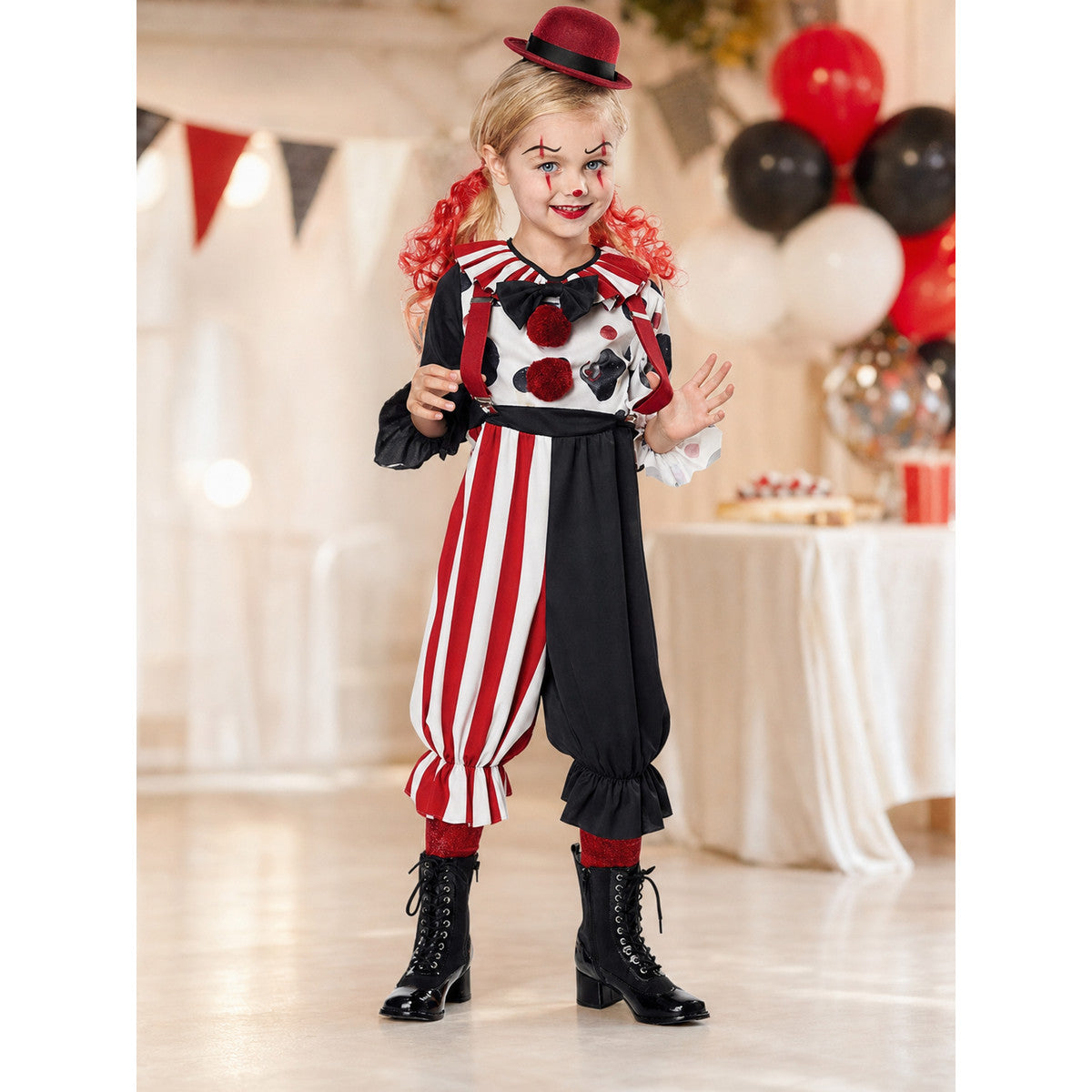 Clown Jumpsuit Costume for Parties and Stage Performances