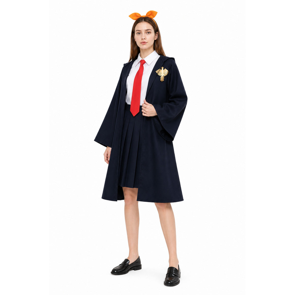 Mashle Anime Cosplay Costume, Dark Blue Robe with Accessories Costume Accessories detail