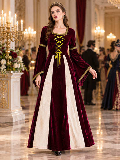 Halloween Carnival Dress, Dark Burgundy