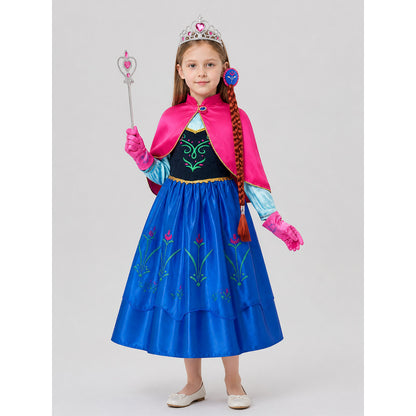 Princess Anna Costume with Cape and Accessories Costume Capes detail