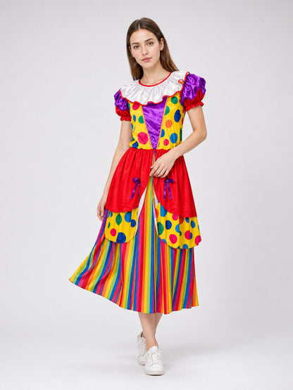Carnival Clown Costume Dress for Performances