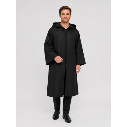 Black Long Hooded Death Cloak for Jedi Cosplay Costume Capes detail