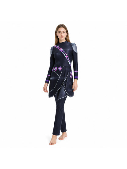 Zoe Cosplay Jumpsuit with Asymmetrical Skirt Costumes detail