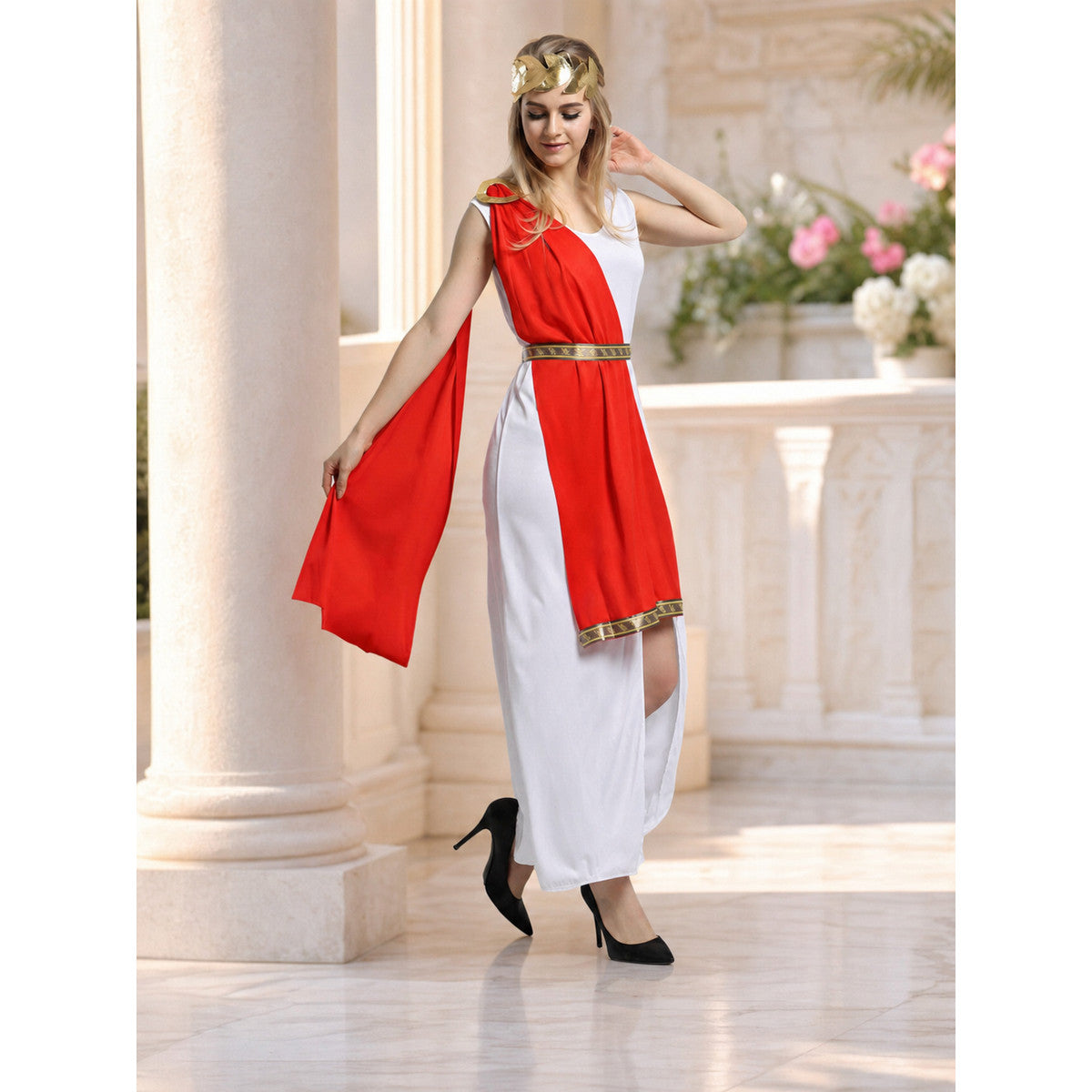 Ancient Rome Costume with Cape and Belt lifestyle