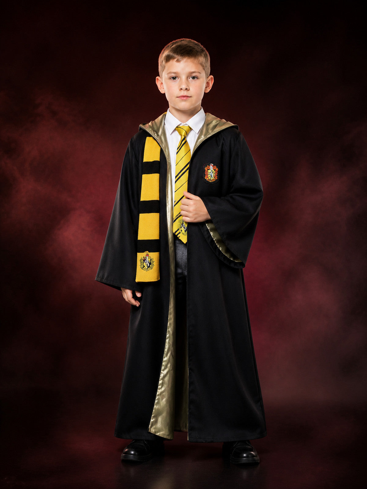 Harry Potter Hufflepuff Robe, 3-Piece Cosplay Set main product view