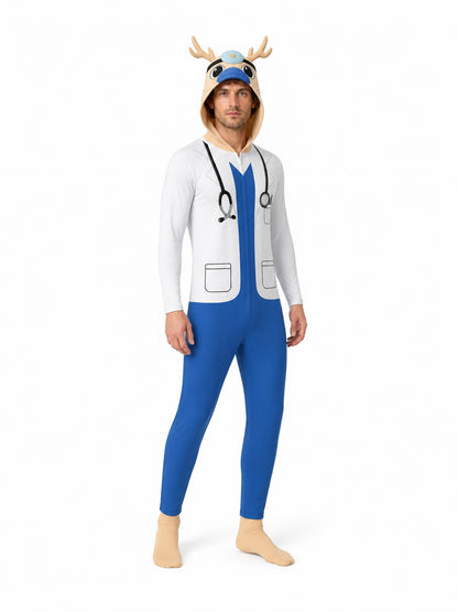 Deer Doctor Carnival Costume Jumpsuit Costumes detail