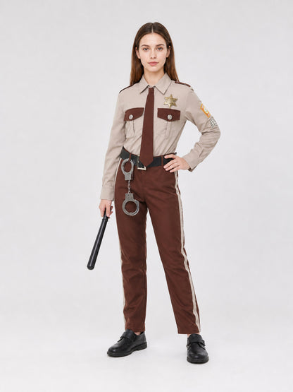 Sheriff Costume with Uniform Shirt and Pants Costumes detail