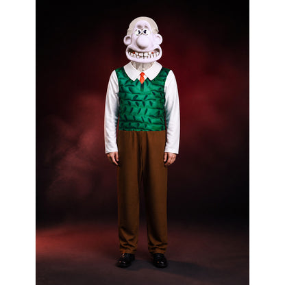 Cartoon Character Leaf Print Bodysuit Costume with Headpiece for Halloween main product view