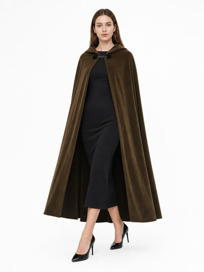 Brown Carnival Cloak with Hood
