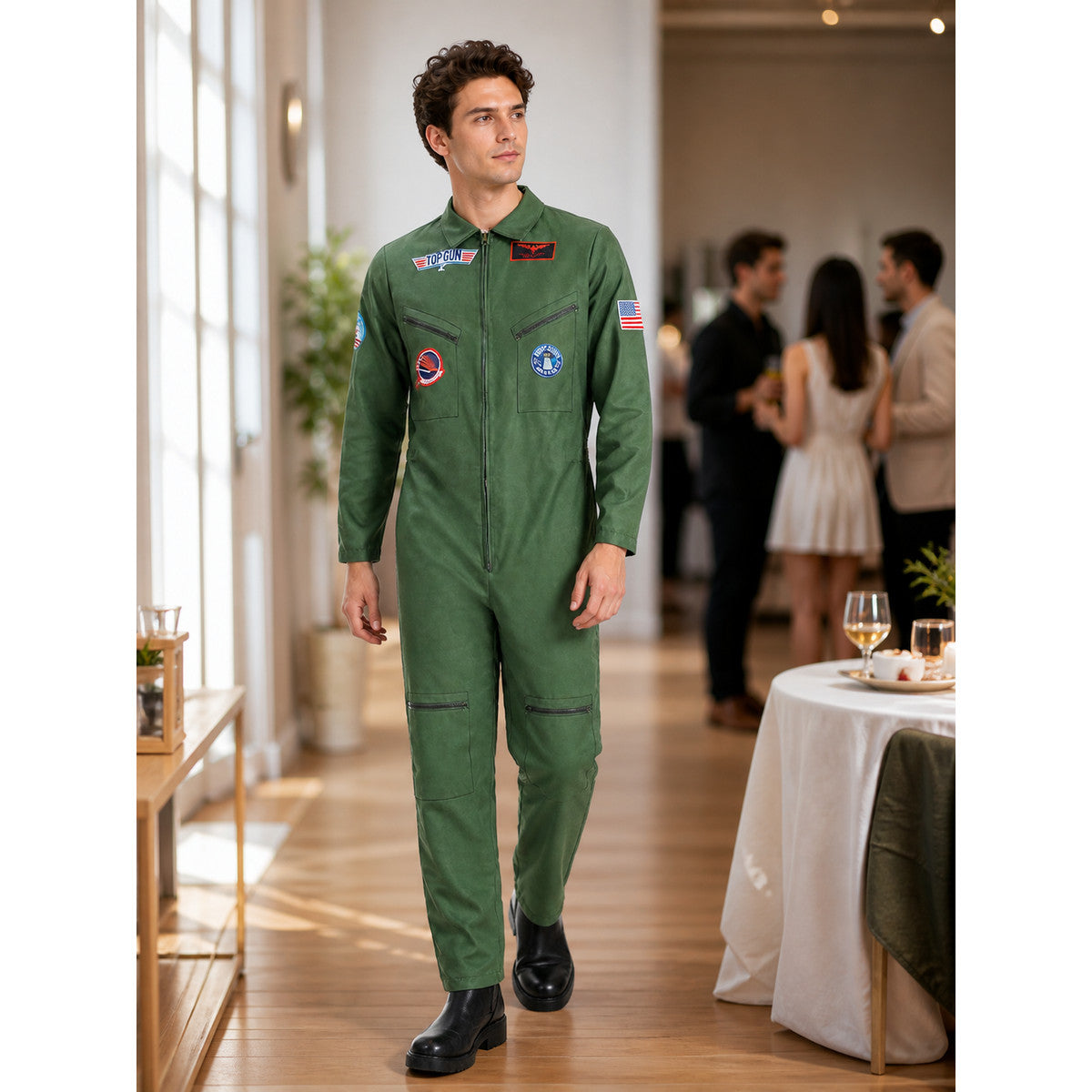 Children’s Military Pilot Jumpsuit, Top Gun, for Halloween lifestyle view