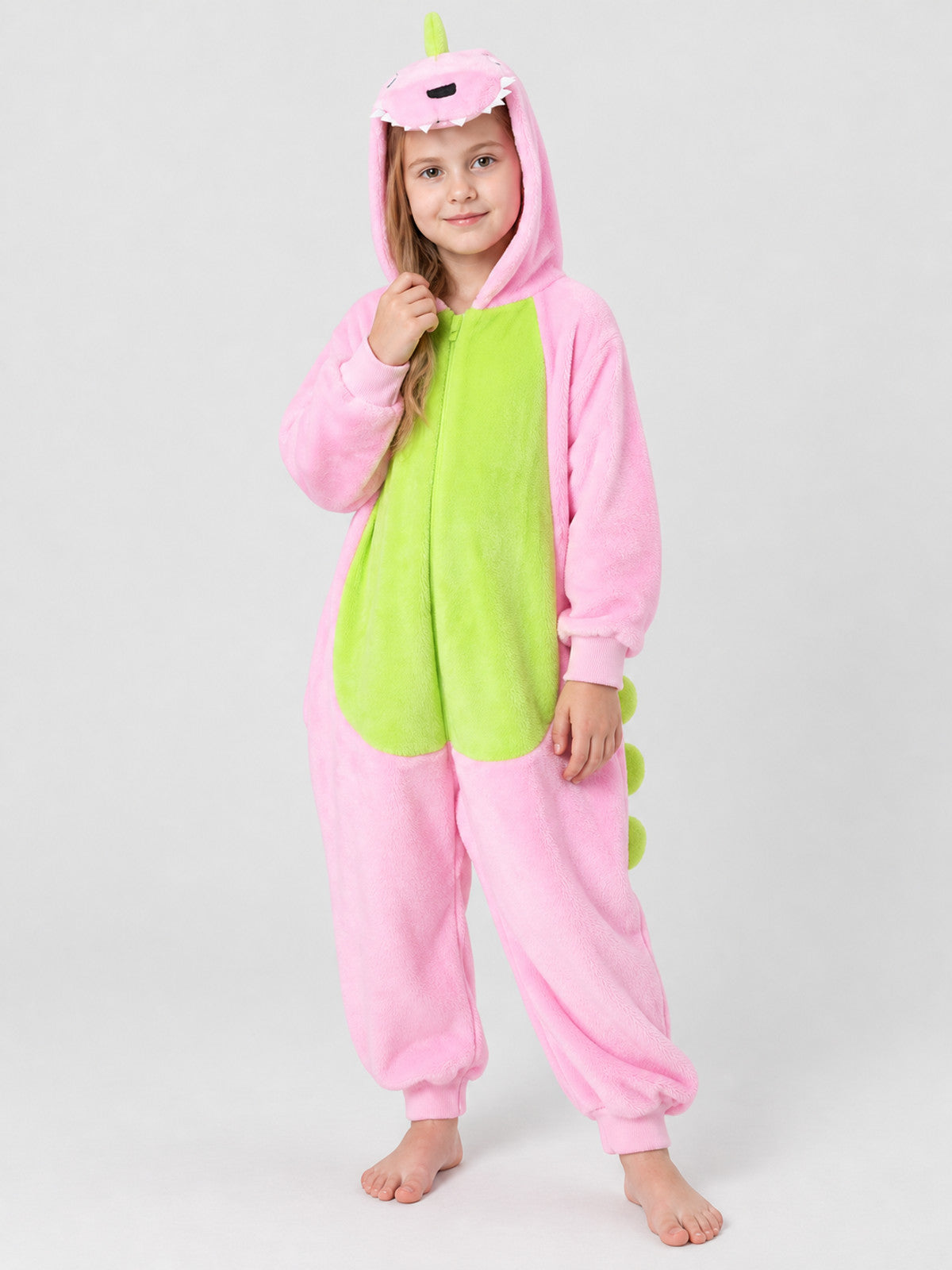 Dinosaur Hooded Jumpsuit Pajama with Spikes