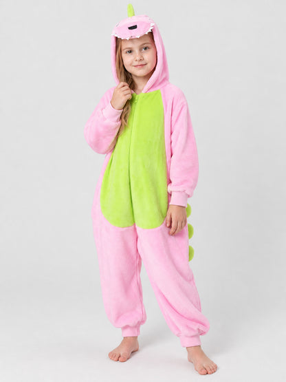 Dinosaur Hooded Jumpsuit Pajama with Spikes