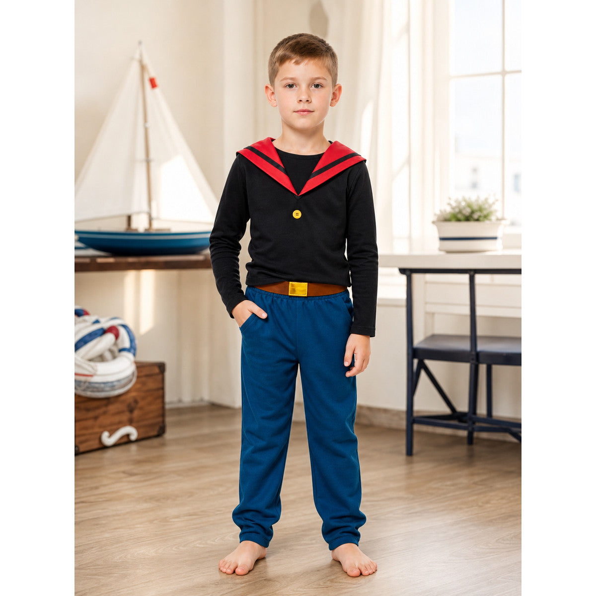 Cosplay Costume with Sailor Collar lifestyle view