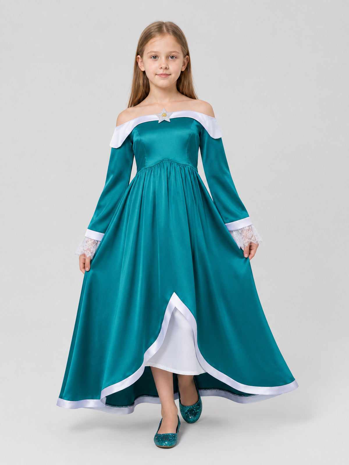 Rosalina Cosplay Dress, Long, Off-the-Shoulder