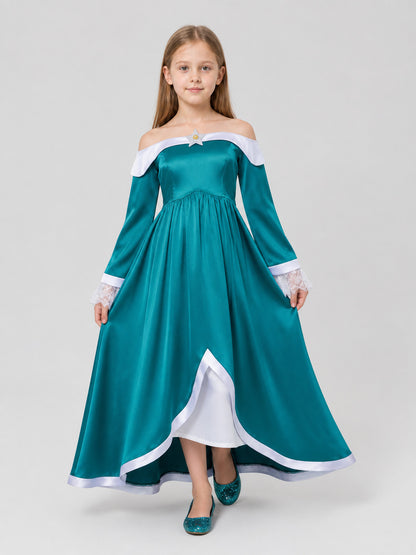 Rosalina Cosplay Dress, Long, Off-the-Shoulder