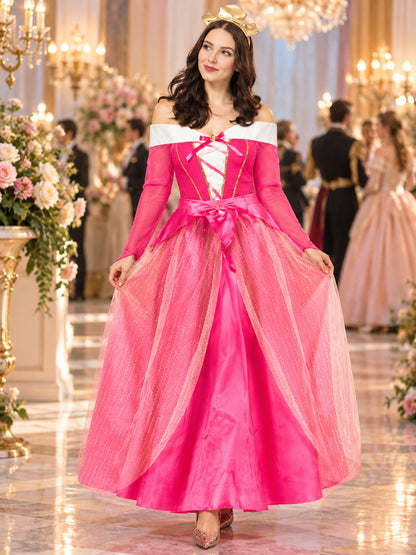 Bright pink costume dress for role-playing games